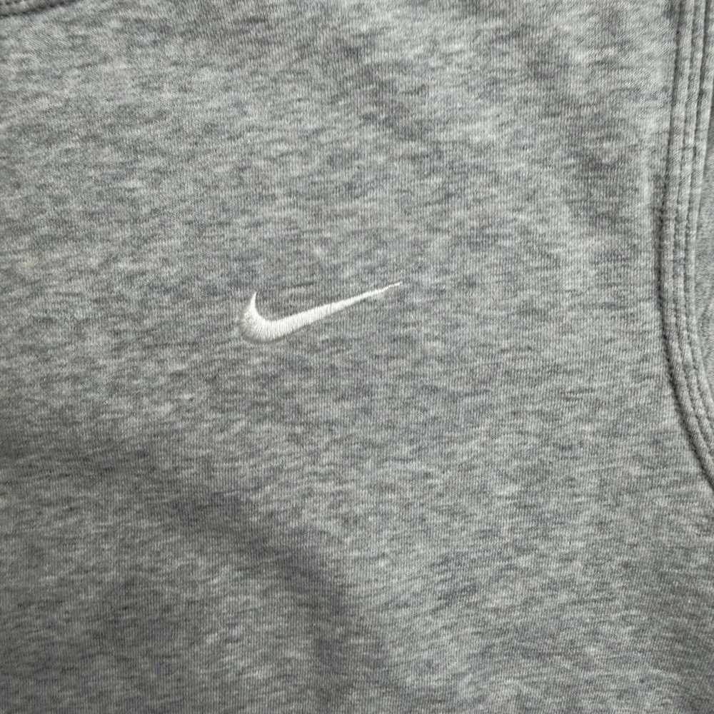 VTG Y2K Nike Men Sportswear Fleece LARGE Crewneck Sweatshirt Grey Heather Swoosh